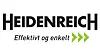 Heidenreich-logo med teksten «Effektivt og enkelt» og tre grønne piler.