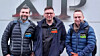 Tre fornøyde karer som representerer hvert sitt FLOW-selskap i avtalen med KLP Eiendom. Fra venstre, salgs -og markedsansvarlig Joakim Arnesen, FLOW Meisingset VVS, Johan Edlund, daglig leder i FLOW Elektro Oslo Vest, og Mathias Spolèn Erstad, daglig leder i FLOW Klima Oslo.