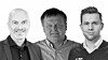 Fra venstre Terje Myhre, administrerende direktør i Konstel AS, Rune Midthaug, konsernsjef i Bratseth AS og Ole Morten Furseth, daglig leder i Smart Elektro deler sine suksessoppskrifter under Elektrokonferansen 2025.