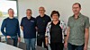 Fra venstre: Erlend Mogård (prosjektleder Dørteknikk Midt-Norge), Odd Steinar Kanestrøm (regionsdirektør Assemblin Caverion Norge), Kåre Sletta (avdelingssjef Caverion Trondheim), Mariann Rødsjø (daglig leder Dørteknikk Midt-Norge) og Jens Aune (prosjektleder Dørteknikk Midt-Norge). Foto: Assemblin Caverion Norge