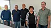 Fra venstre: Erlend Mogård (prosjektleder Dørteknikk Midt-Norge), Odd Steinar Kanestrøm (regionsdirektør Assemblin Caverion Norge), Kåre Sletta (avdelingssjef Caverion Trondheim), Mariann Rødsjø (daglig leder Dørteknikk Midt-Norge) og Jens Aune (prosjektleder Dørteknikk Midt-Norge). Foto: Assemblin Caverion Norge