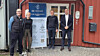 På bildet ser vi fra venstre, Mikael Norlander SI-Gruppen, Camilla Børsand, BS Teknikk, Gunnar Børsand ,BS Teknikk, Andrè Narud Simonsen, Normatic.