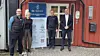 På bildet ser vi fra venstre, Mikael Norlander SI-Gruppen, Camilla Børsand, BS Teknikk, Gunnar Børsand ,BS Teknikk, Andrè Narud Simonsen, Normatic.