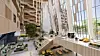 Illustrasjon Construction City. Glasshallen i nye Construction City.