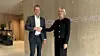 Business Leader Europe North i Honeywell Fire, Paul de Bruin, og administrerende direktør i Berggård Amundsen, Hege Amundsen Elvestad, møttes på Langhus tidligere i høst.