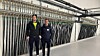 Prosjektleder VVS Mikael Gunnarson og avdelingsleder Rør Service Gaute Tveit. Foto: Bravida
