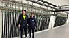 Prosjektleder VVS Mikael Gunnarson og avdelingsleder Rør Service Gaute Tveit. Foto: Bravida