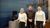 På bildet ser vi fra venstre Terese Lundem Gamlem, marketing manager og leder av digitalt markedsføringsteam i Grundfos Vest-Europa, Tor Strand Jacobsen, markedssjef for VAVVS i Byggtjeneste, og .Liana Arutyunyan, kundesenteransvarlig i Grundfos.