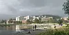 Illustrasjoner fra Nytt sykehus i Drammen prosjektet av LINK Arkitektur AS i samarbeid med Ratio Arkitekter og Bølgeblikk Arkitekter.