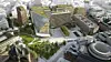 Det nye regjeringskvartalet består av totalt fem nye bygg, en kjeller samt rehabilitering av to bygg og byrom. Foto: Statsbygg / Team Urbis / Nordic Office of Architecture.