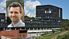 Ole Johan Dahls hus på Blindern er en av bygningene Blikra og Søderblom og daglig leder Andreas Severinsen (innfelt) nå skal jobbe med. Tvers over gaten åpner snart livsvitenskapsbygget til 15 mrd. Bygget har en opsjon som åpner for at Blikra & Søderblom kan få oppdrag der også. Foto: Francesco Saggio/UiO