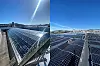 Bildet: Taket på Grev Wedels 9 plass er fylt med solceller i forskjellige vinkler og konstruksjoner.
