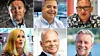 Disse deltar i plenumsdebatten: Fra venstre øverst, Frank Olsen, Rørkjøp, Håvard Hildrum, Flow Group, Kai Johnsen, VVS Eksperten. Nede til venstre, Line Ekroll Dyb, Konekta, Thorbjørn Theie, VVS Norge, og Børge Aanestad, VB.