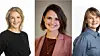 Fra venstre, Utdanningspolitisk talsperson i Arbeiderpartiet, Elise Waagen, kunnskapsminister Kari Nessa Nordtun, og utdanningspolitisk talsperson i Senterpartiet, Marit Knudsdatter Strand.