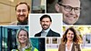 David Halvorsen fra Helse Sør-Øst RHF, Martin Hove fra Bane NOR, Lisa Bernhardsen fra AF Gruppen, Katharina Thøgersen Bramslev fra LINK Arkitektur og Anders Fylling fra Statsbygg ble på årsmøtet til Grønn Byggallianse valgt inn som nye styremedlemmer. Foto: Grønn Byggallianse.