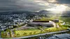 Arctic Arena illustrasjonsbilde fra luften. NORDIC ARCH