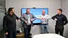 Bildetekst fra venstre: Erik Johnsen, styreformann i Langhus Rør; Øyvind Hagen, divisjonsdirektør for divisjon Østlandet i Bravida Norge; Steinar Lunde, eier og daglig leder i Langhus Rør; og Thomas Kristoffersen, regiondirektør for region Innlandet i Bravida Norge. Foto: Bravida Norge.