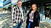 Fra venstre eiendomssjef drift hos Zurhaar AS på Nesttun, Atle Skogstrand, og eiendomsdirektør Tone Haugland i samme selskap.