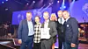 På bildet ser vi fire personer fra Gaustad Rør etter mottagelsen av prisen som årets medlem i VVS Eksperten. Fra venstre, Geir Rune Bøkeid, VVS Eksperten, Simen Kristiansen, Stian Slettbakken, Birgitte Tunheim, VVS Eksperten, Marcus Klokkerud og Lars Anton Breiby