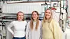 Studentene Dina Aas, Thea Aase Pedersen, og Elise Haviken, er tre ingeniørstudentene som tar en bachelor i