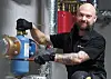 Servicetekniker Kristoffer Jansson.