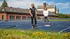Hanne Torp Nilsen, Guard Automation og Ingeborg Eriksdatter Høiaas,Oslobygg KF, på toppen av Jordal Amfi foto Guard Automation4