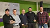 Fem med fornyet f-gass-sertifikat fra samme dato: (fra venstre) Knut Nilsen, Jørn Five, Per Magnus Sunde, Theo Jørgensen og Thomas Ruud. Foto: Norsk Varmepumpeforening