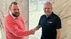 Oskar Petersson fra Cosentino Norge og Robert Torp Halvorsen fra Scala Bad er godt fornøyd med det nye samarbeidet. Foto: Scala Bad