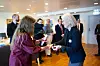 Gruppen ble tatt i mot av komiteleder Hanne Beate Stenvaag (Rødt). Bak, fra venstre: Isak Veierud Busch (Ap), Konstanse Marie Alvær (Ap), Anne Lise Gjerstad Fredlund (SV), Erlend Wiborg (FrP) og Rune Midtun (FrP). Foto: Rørentreprenørene Norge Fra venstre: Marianne W. Røiseland, Hanne Beate Stenvaag (R), Solveig Vestenfor (Ap), Isak Veierud Busch (Ap), Konstanse Marie Alvær (Ap), Anne Lise Gjerstad Fredlund (SV), Bjørn Larsen (FrP) og Rune Midtun (FrP). Foto Rørentreprenørene Norge Fra venstre: Anne Lise Gjerstad Fredlund, Erlend Wiborg, Helge André Njåstad, Joachim Espe og Rune Midtun.