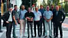 Fra avtaleinngåelsen mellom Randem & Hübert AS og Currentum AB. På bildet ser vi fra venstre: Stefan Hollander (Currentum), Geir Thoresen, Geir Emblem, Tom-Erik Alm, Per Tore Olsen, Anders Ettre, Jan Thoresen, Jørgen Ståhl, Klas Larsson (Currentum)