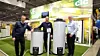 CTC har store forventninger til den nye berederen «CTC Connected», i 200 og 300 liters størrelse. Fra venstre ser vi distriktsansvarlig Morten Aaserud, distriktsansvarlig Glenn Dyhr Petersen og daglig leder Ole Andreas Valnes på sin post under VVS-dagene.